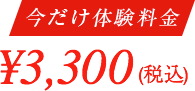 今だけ体験価格